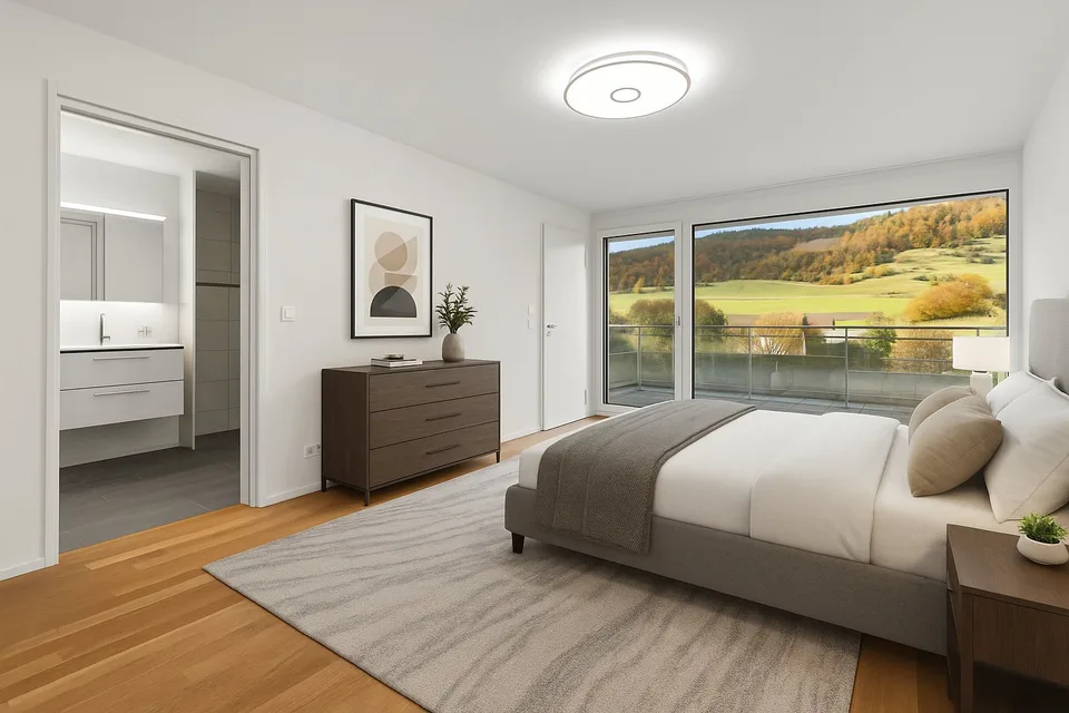 Moderne 5.5-Zimmer Doppel-Einfamilienhaushälfte mit Panoramablick in Erlinsbach