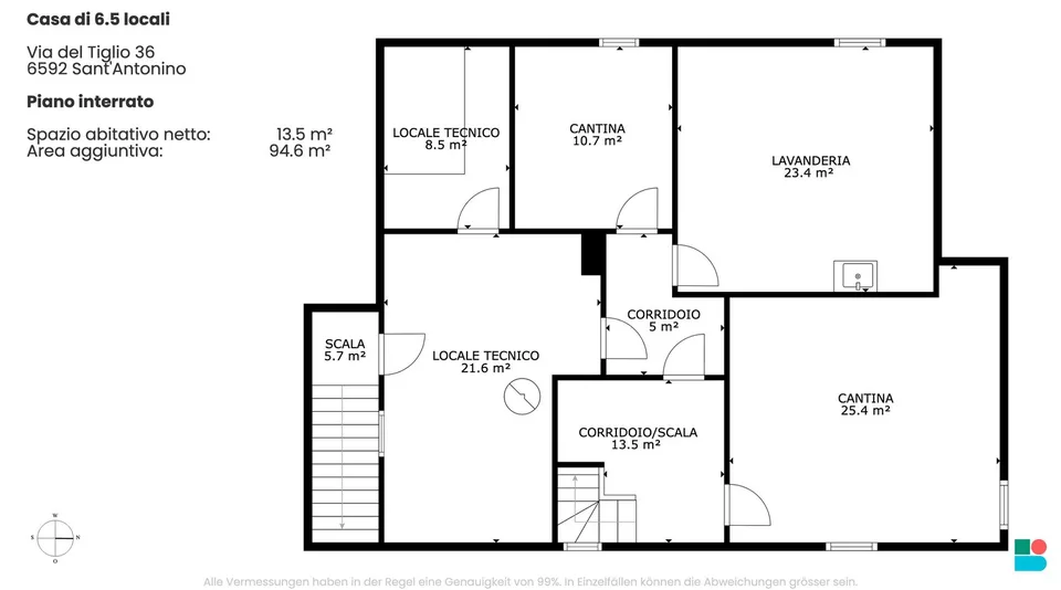 Schönes Haus von 6.5 Zimmern mit Potential in Sant Antonino – Foto 11 von 11