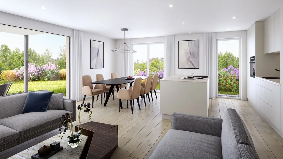 Neubau: 2.5-Zimmer-Wohnung mit Garten in Oberwil