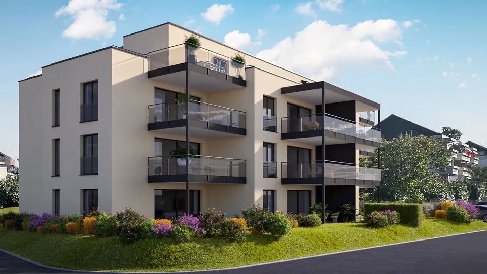 Neubau: 2.5-Zimmer-Wohnung mit Garten in Oberwil