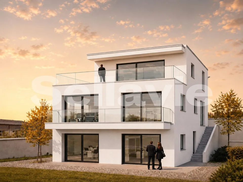 HOFSTETTEN-FLÜH: Exklusives Neubau Domizil mit Panorama Wolkenblick!