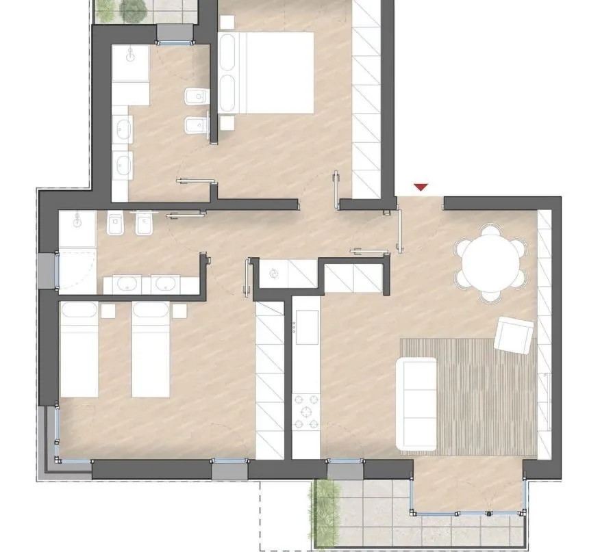 Schönes 3.5-Zimmer-Wohnung zum Verkauf in Vacallo