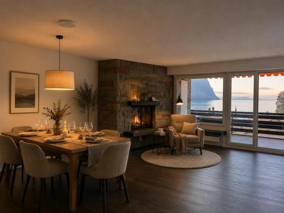 EXKLUSIVE 3.5 ZIMMER WOHNUNG MIT UNVERBAUBARER SEE- UND BERGSICHT