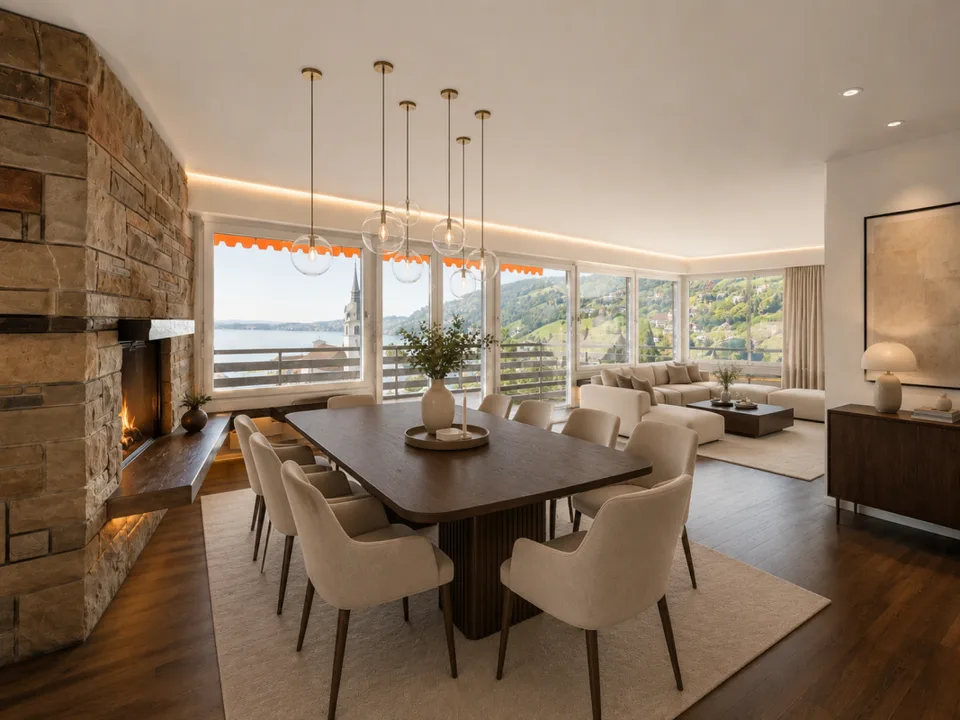 EXKLUSIVE 3.5 ZIMMER WOHNUNG MIT UNVERBAUBARER SEE- UND BERGSICHT