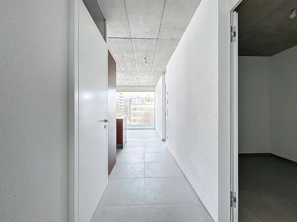 Bright attic with large balcony