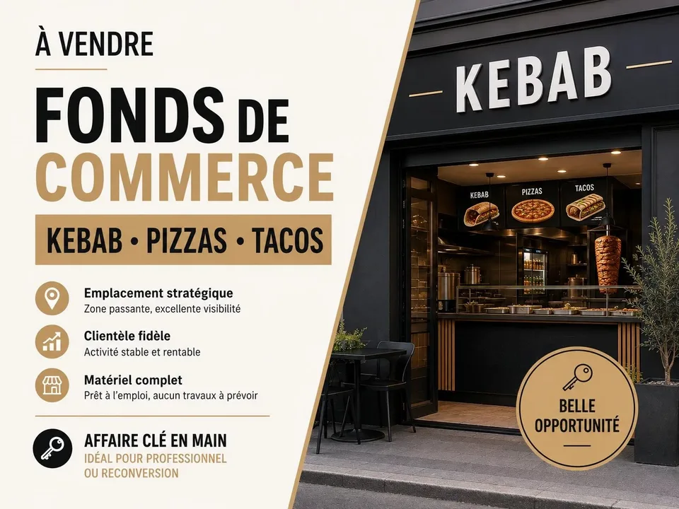 Fonds de commerce  Kebab, Pizza, Tacos au centre-ville de Monthey