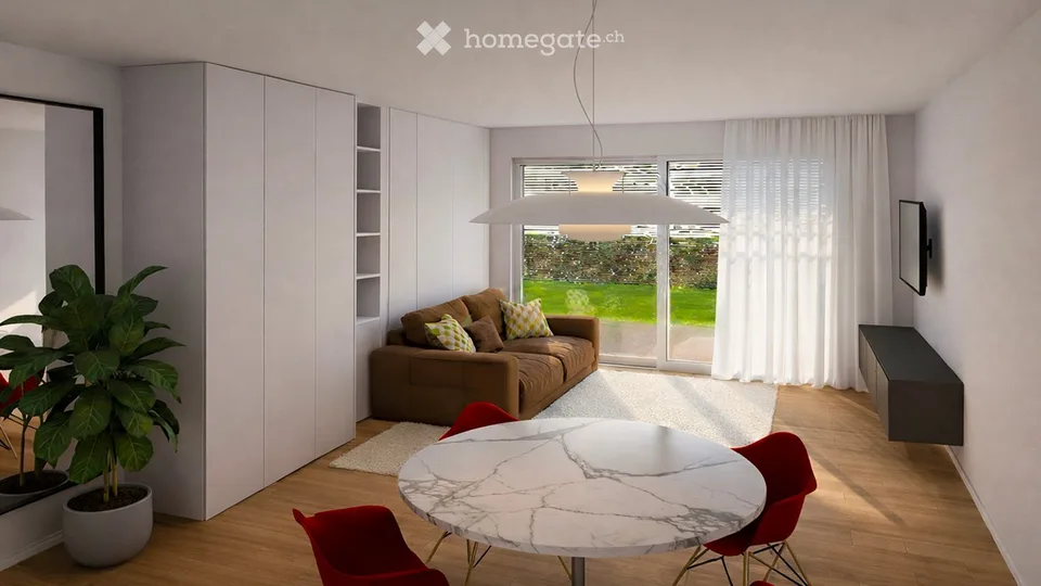 Grande monolocale da 43 m², 14 m² di portico e 36 m² di giardino al 1° piano