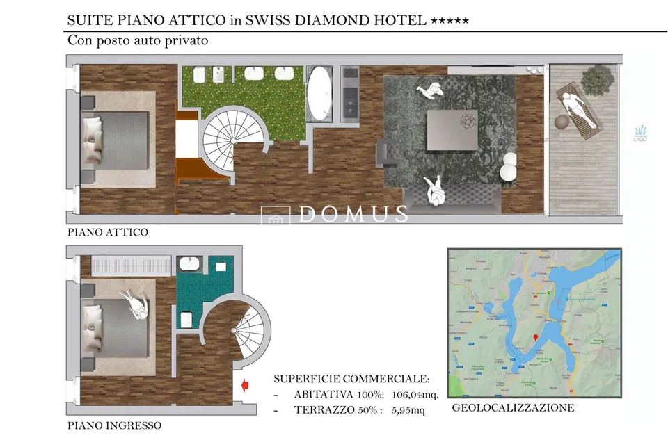 Einzigartige Suite für Urlaub in Tessin