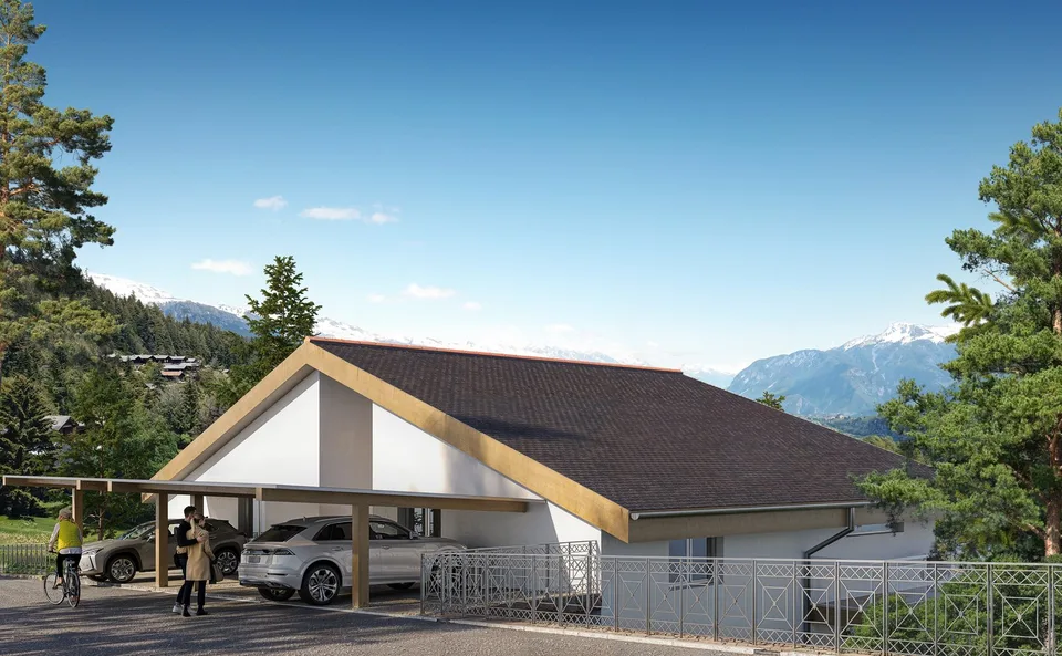 Prächtige 3,5-Zimmer-Wohnung mit Terrasse in Flanthey