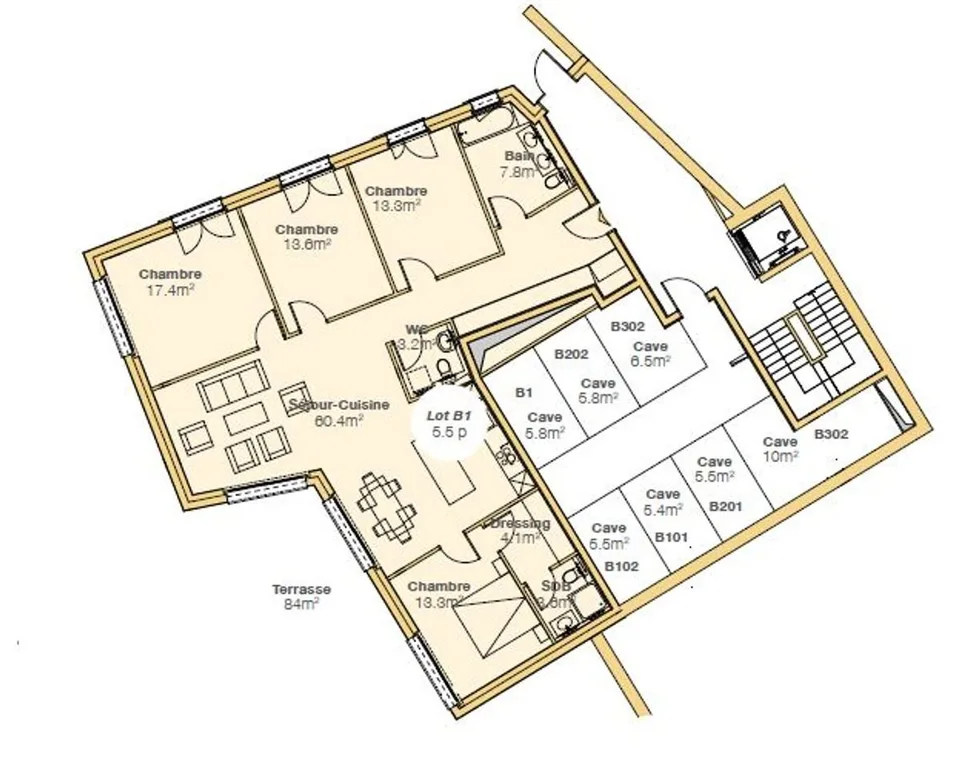 Prestigöses 5.5-Zimmer-Wohnung mit großer Terrasse im Erdgeschoss - Panoramablick auf den See