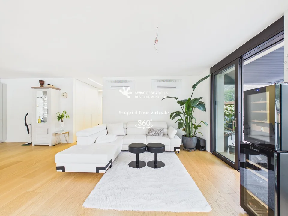 CONTEMPORANEO APPARTAMENTO DI 3,5 LOCALI CON AMPIA TERRAZZA E DOMOTICA INTEGRATA