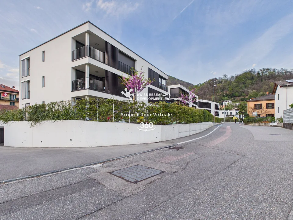 CONTEMPORANEO APPARTAMENTO DI 3,5 LOCALI CON AMPIA TERRAZZA E DOMOTICA INTEGRATA – Foto 25 von 26