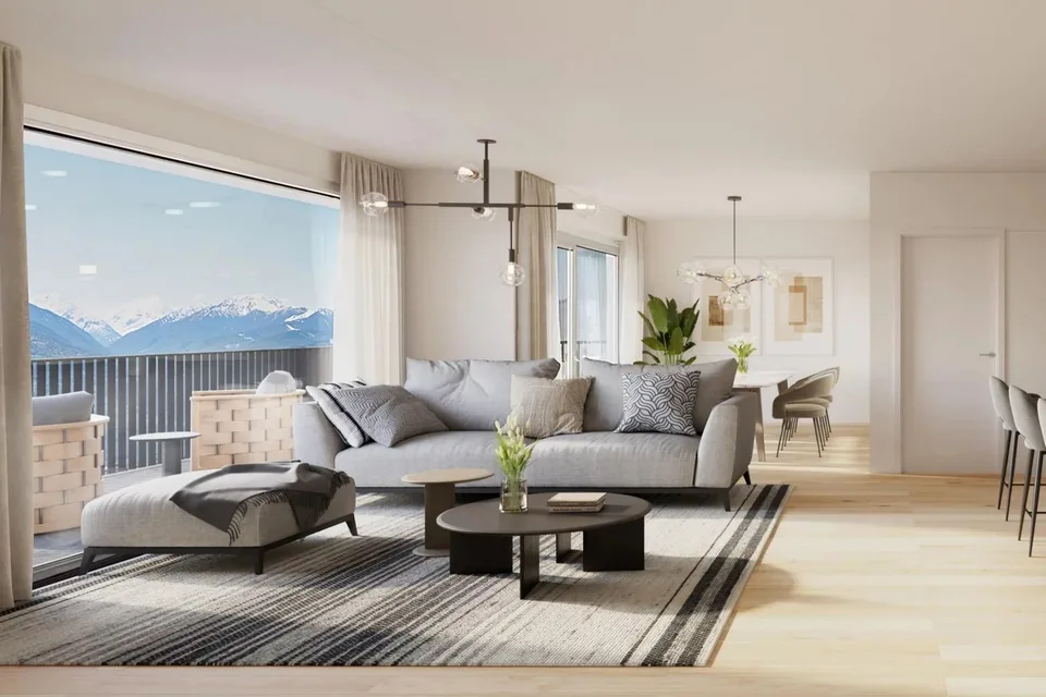 Optimales Komfort für diese 4.5-Zimmer-Wohnung mit großzügigen Außenbereichen