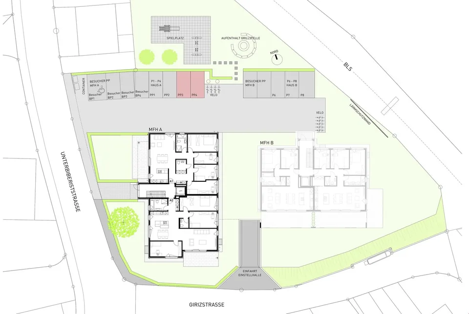 Aussenparkplatz an zentraler Lage in Biberist zu vermieten