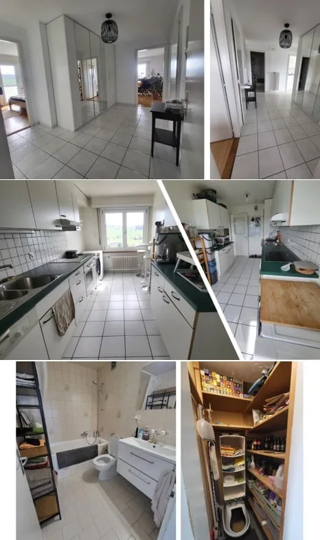 Charmant appartement 3.5pcs dernier étage lumineux dans un quartier calme à 8 min. de la gare