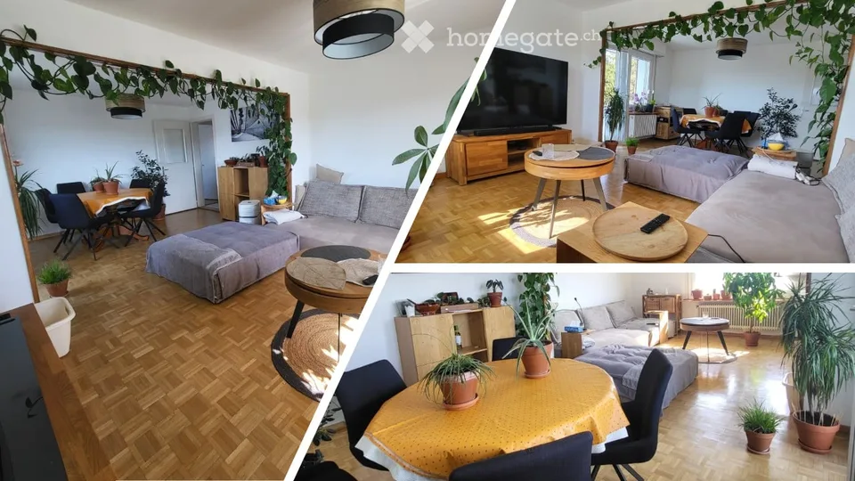 Charmant appartement 3.5pcs dernier étage lumineux dans un quartier calme à 8 min. de la gare