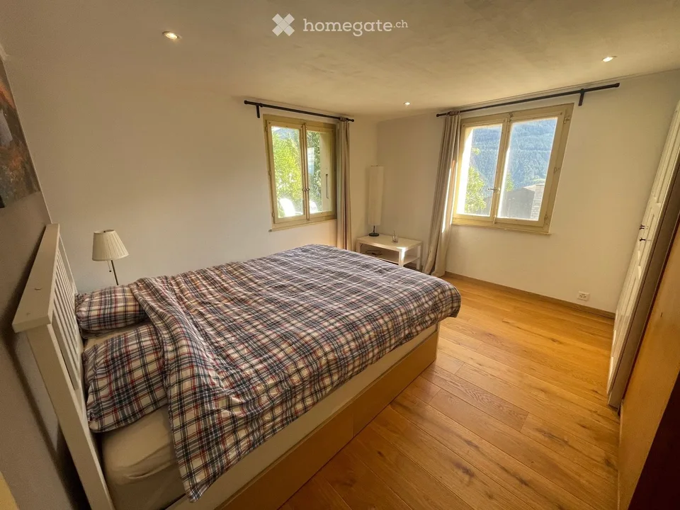 Appartement ensoleillé avec vue panoramique à Ausserberg, Wallis