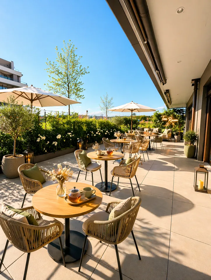 Creare un luogo che attira? Superficie commerciale con terrazza di ca. 115m2
