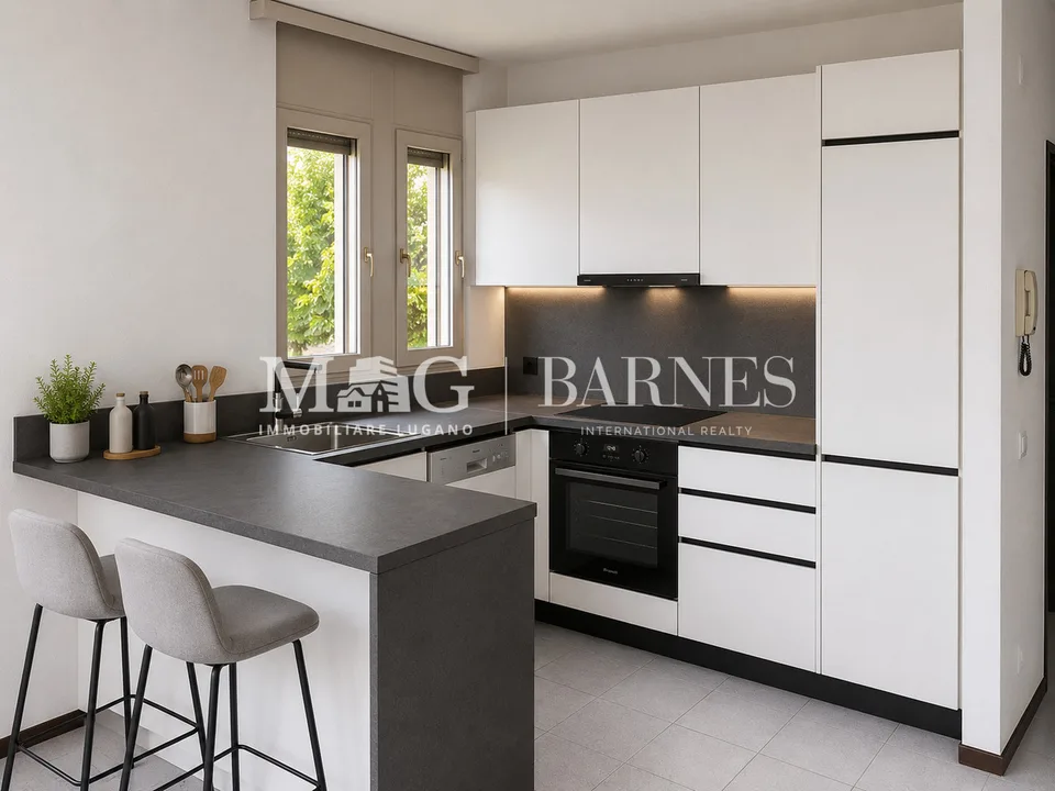 Lugano: Appartamento 2.5 locali centrale con terrazzo – Foto 14 von 17