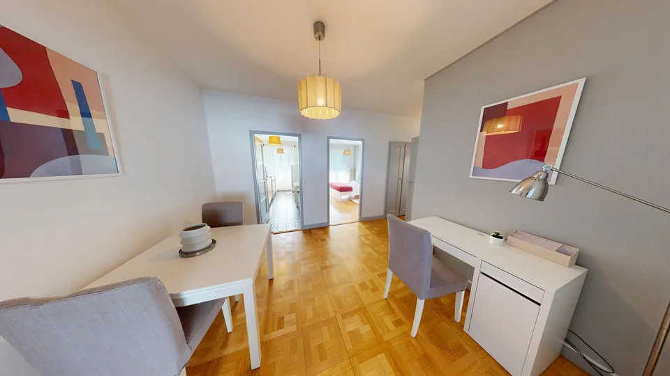 Luminous 2-bedroom apartment Located near Rue de Lyon, close to Geneva city centre