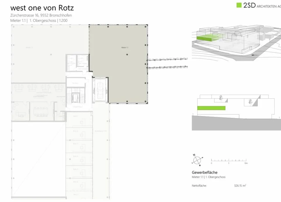 attraktive Gewerbefläche west one