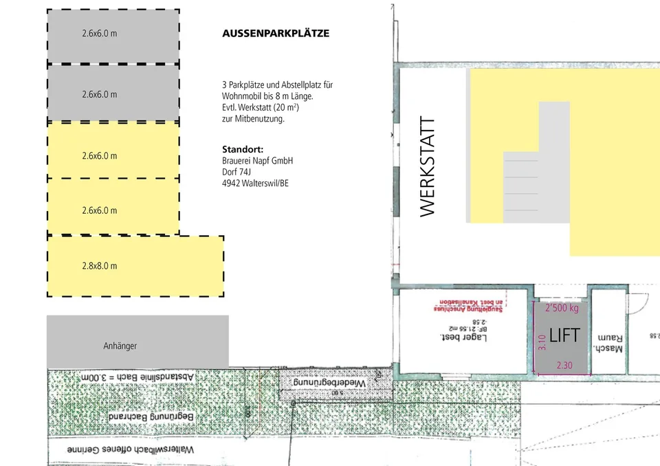 Commerciale/Laboratorio/Magazzino con Ufficio & Parcheggio; 25 m² a 180 m² per PMI/Hobby