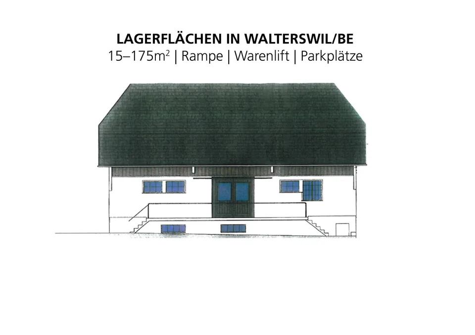 Gewerbe/Werkstatt/Lager mit Büro & Parking; 25 m² bis 180 m² für KMU/Hobby