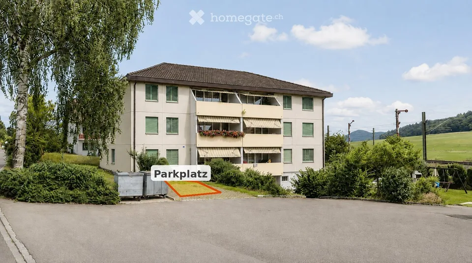 Offener Parkplatz direkt beim Bahnhof Wilchingen zu vermieten