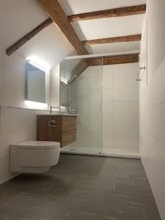 Erstvermietung: Moderne, historische Dachwohnung mit 65 m2 Terrasse «Löwen» in Gossau ZH