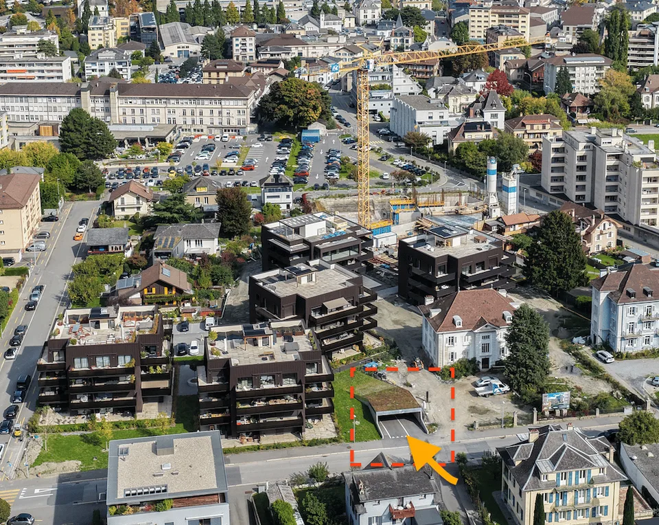 Place de parc à louer Martigny dans garage souterrain