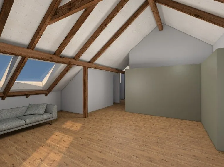Première location ! Appartement de 4,5 pièces en mansarde avec galerie au centre d'Olten