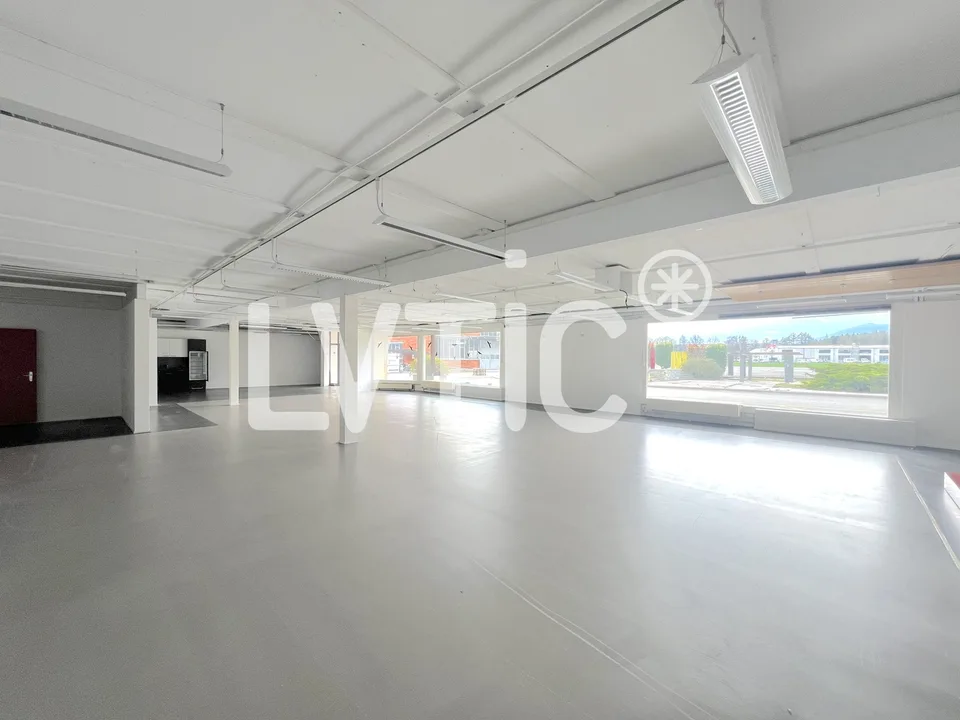 Halle industrielle, bureaux et surfaces extérieures à louer à Aigle