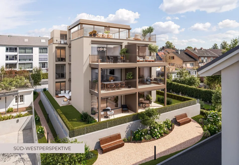 RESERVIERT: Sonne bis in die Abendstunden – Stilvolle 3.5‑Zimmer‑Wohnung mit Weitblick und Licht