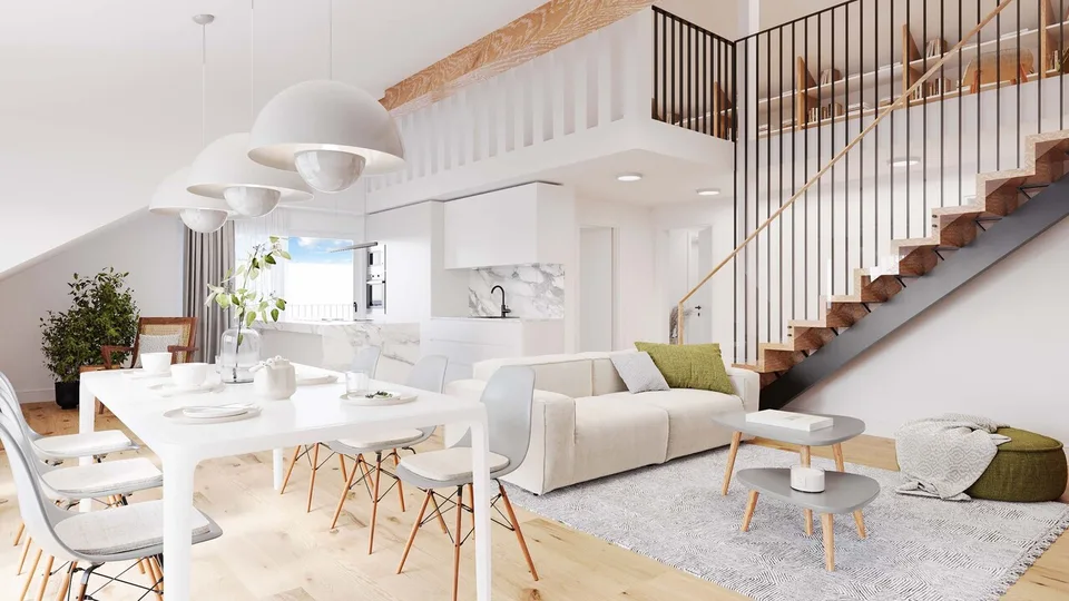 5.5- Zimmer Maisonette Wohnung mit Galerie und Süd - Dachterrasse