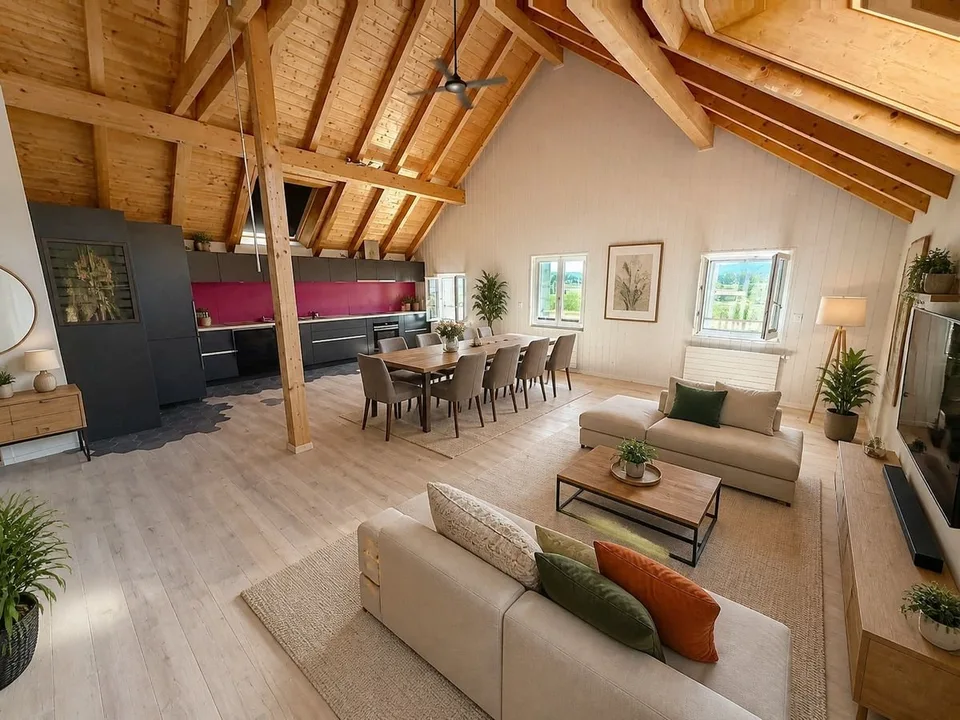 Charmante 4,5-Zimmer-Wohnung mit separatem Eingang, Privatgarten und Weitsicht