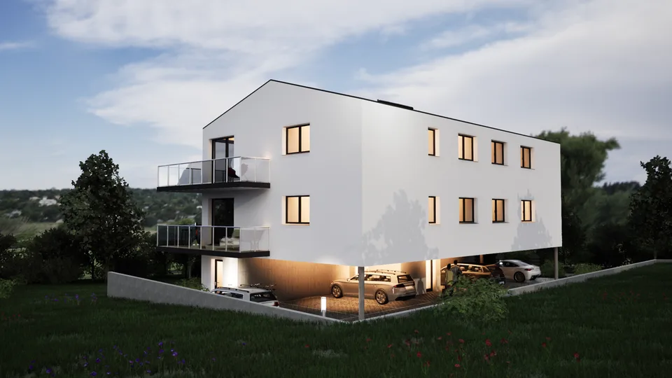 Meraviglioso attico nuovo di 3,5 locali con ampio balcone a Evionnaz!