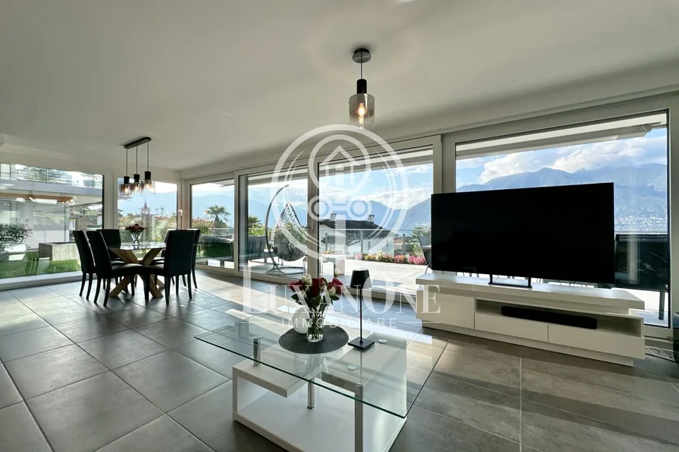 Appartement de jardin luxueux 4,5 pièces avec vue sur le lac - Votre rêve de résidence secondaire au Lago Maggiore
