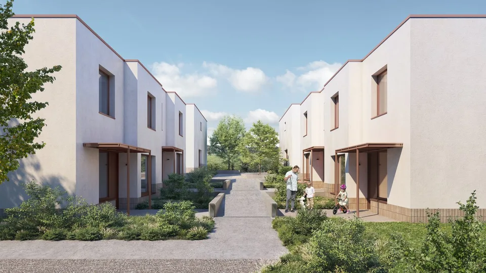 Neubau-Projektankündigung für 9 Doppel-Einfamilienhäuser