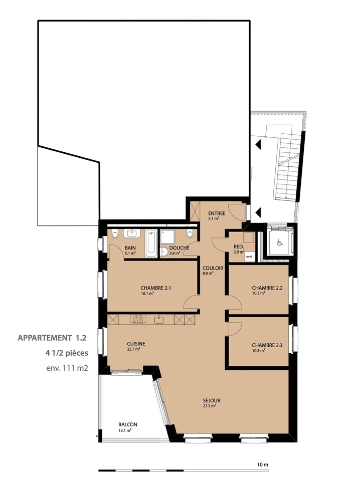 Neue Wohnung, Minergie-P-zertifiziert, 4,5 Zimmer in St-Ursanne (Nr. 1.2) – Foto 8 von 9