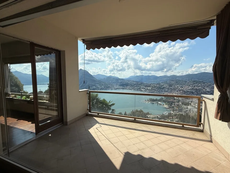 Spazioso appartamento con vista panoramica sul lago di Lugano – foto 6 di 10
