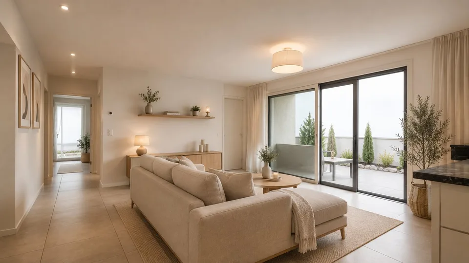 Appartamento di 4 ½ locali con grande terrazza/giardino e vista spettacolare!
