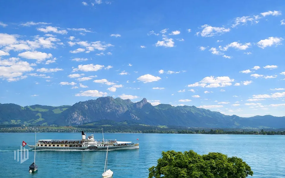 ImmoWyss -  1'113 m2 Bauland am Thunersee  für exklusive Wohnträume