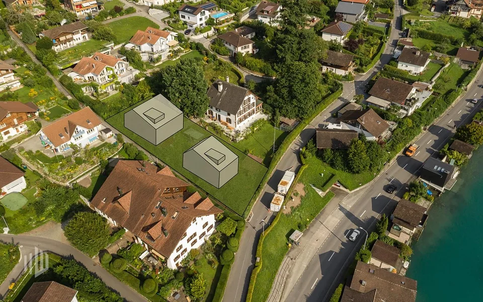 ImmoWyss - 1'113 m2 di terreno edificabile sul lago di Thun per sogni di vita esclusivi