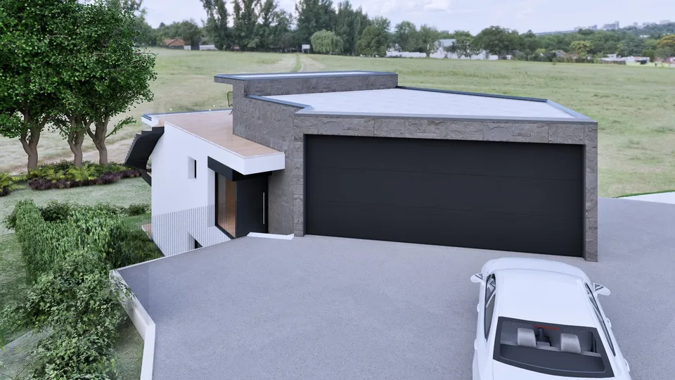 Villa de design moderne avec piscine à Villa Luganese à construire !
