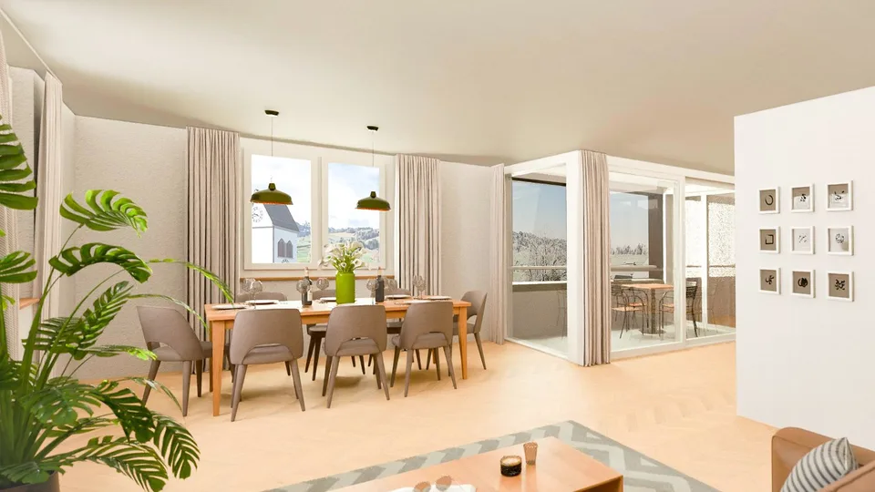 Ihr neues Zuhause im Grünen, 3.5-Zimmer-Neubauwohnung mit Charme