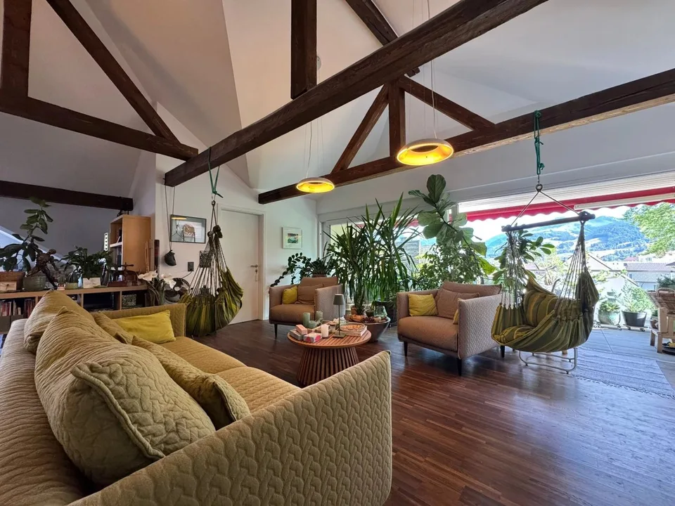 À vendre : Appartement 3,5 p. 127 m² à Bulle, lumineux et atypique