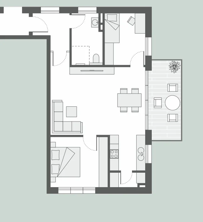 Bonndorf - Appartement 3 pièces au rez-de-chaussée