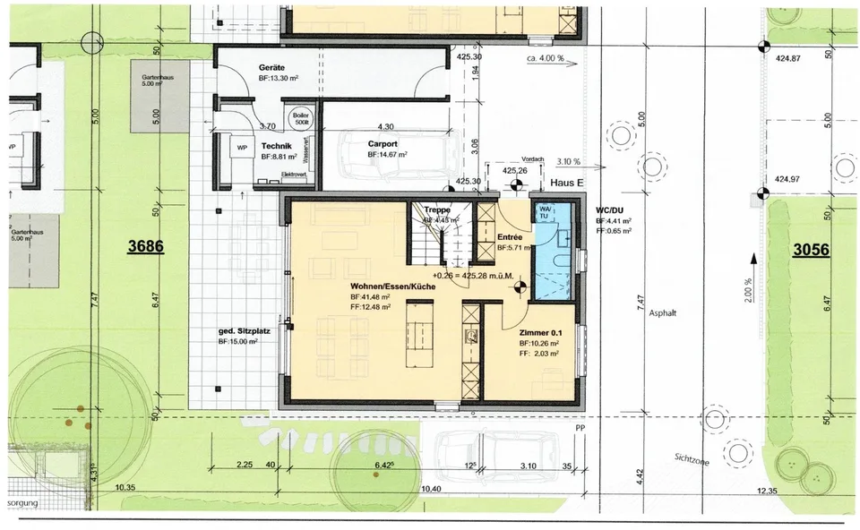 Kindergarten, Bus, Spielplatz in der Nähe. Perfekt für die Familie! Schule 3-4 Gehmin.