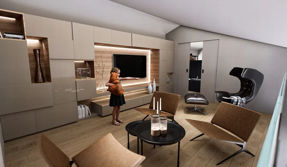 BOSCO LUGANESE ELEGANTES 4.5 ZIMMER WOHNUNG MIT PANORAMABLICK 10 MINUTEN VON LUGANO