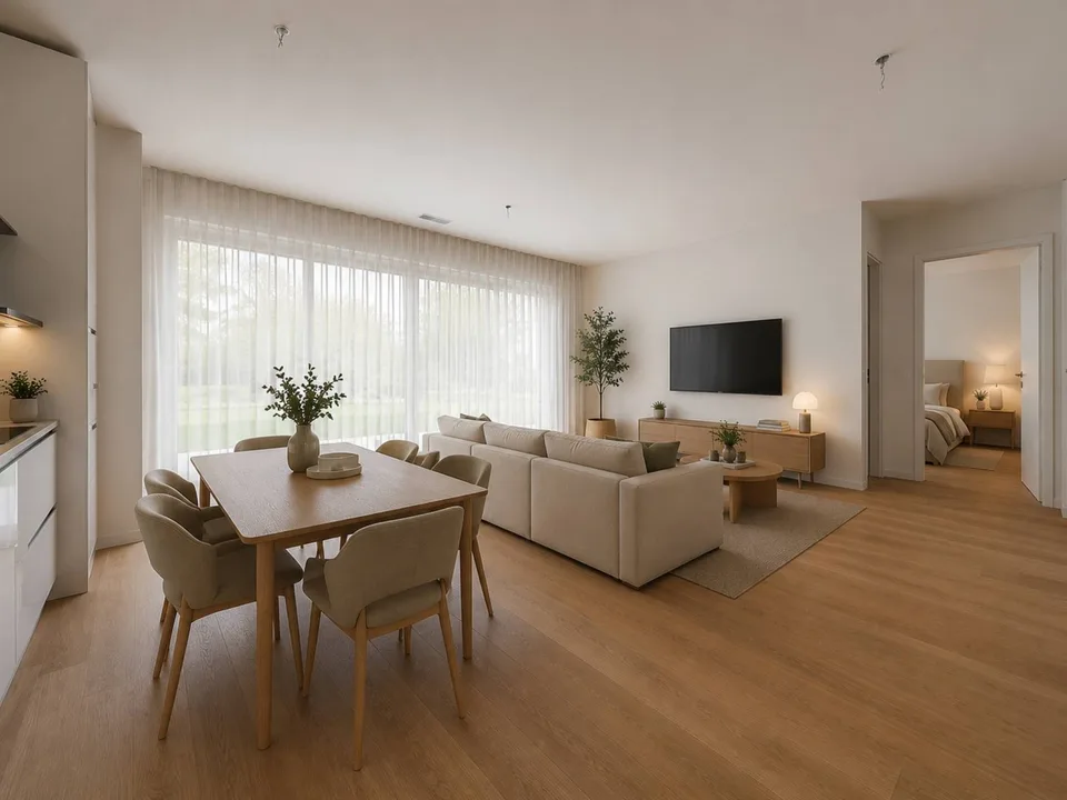 Appartamento nuovo di 2,5 locali con terrazza e giardino privato